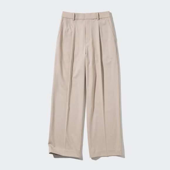 Uniqlo Pleated Wide Pants - Black - Picture 2 of 6